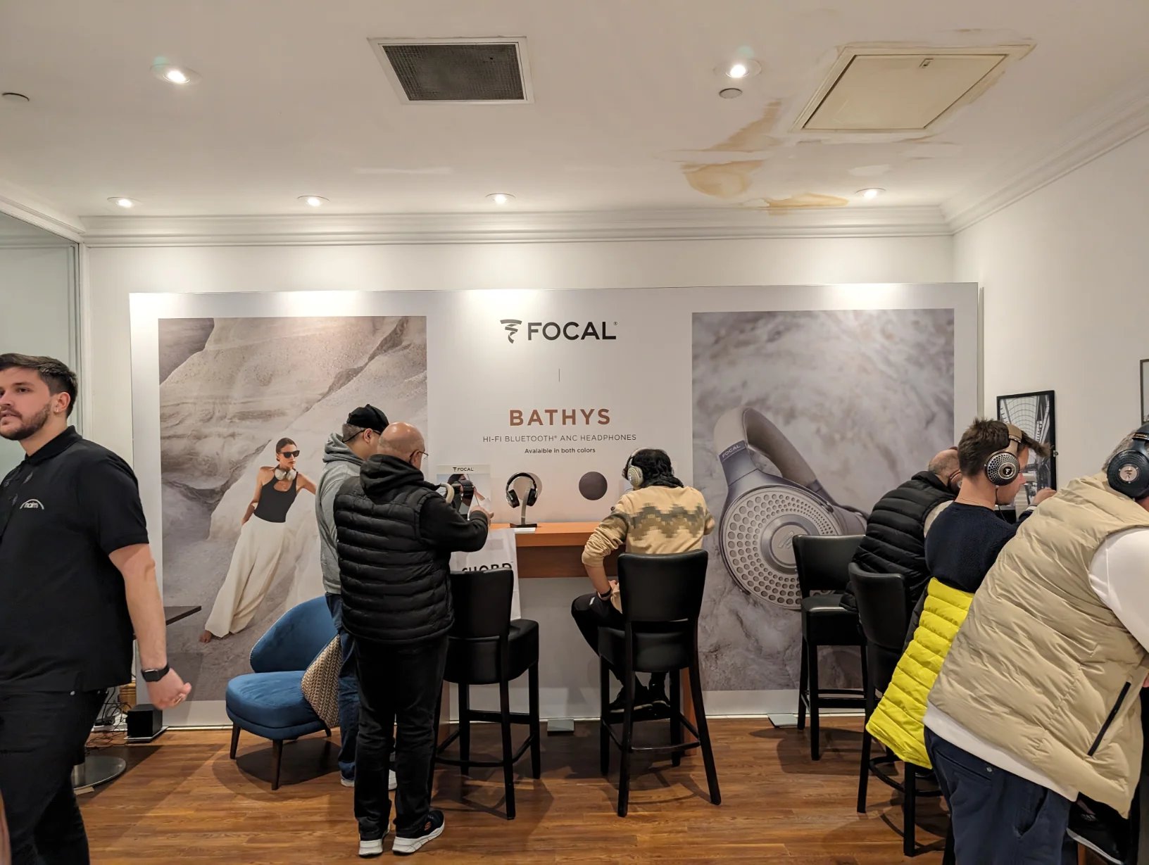 Focal had a great headphone display, I don’t think there was a seat free at any point.