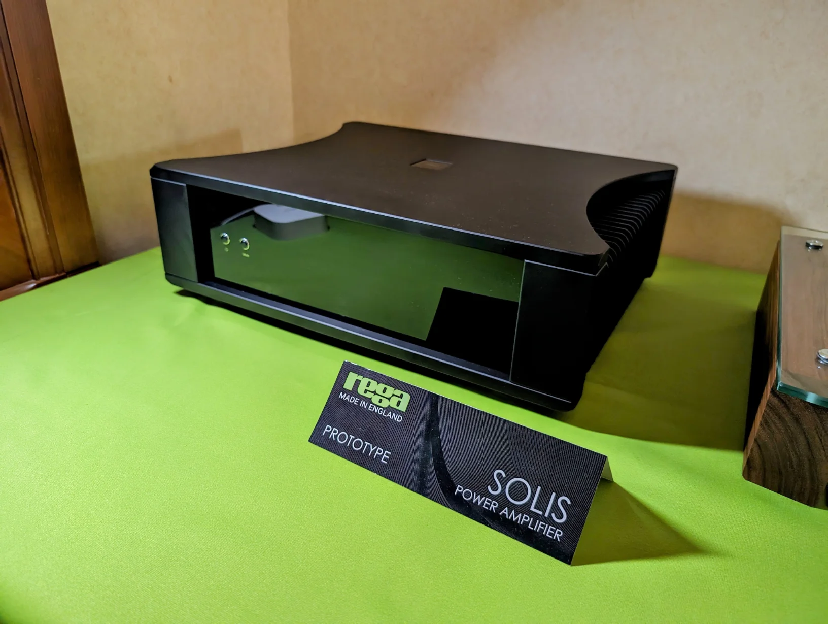 The matching Solis power amplifier. A chunky box compared to what we know of Rega, looking forward to trying some demanding speakers with this one.