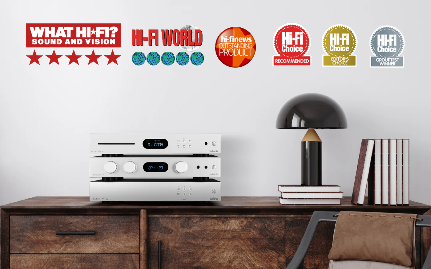 The 6000A earned What Hi-Fi? Five-Star status, Hi-Fi News Outstanding Product recognition, Hi-Fi Choice Editor’s Choice