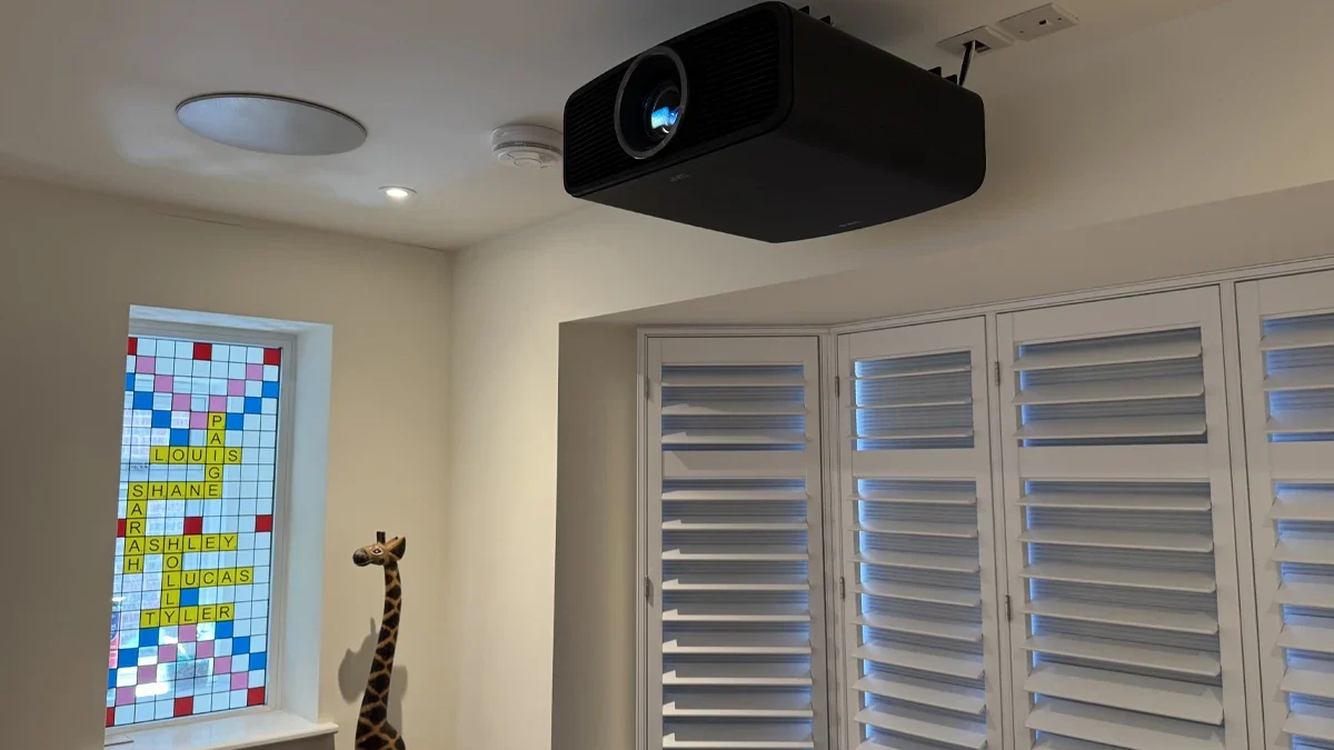 Projector all ready for movies and sports