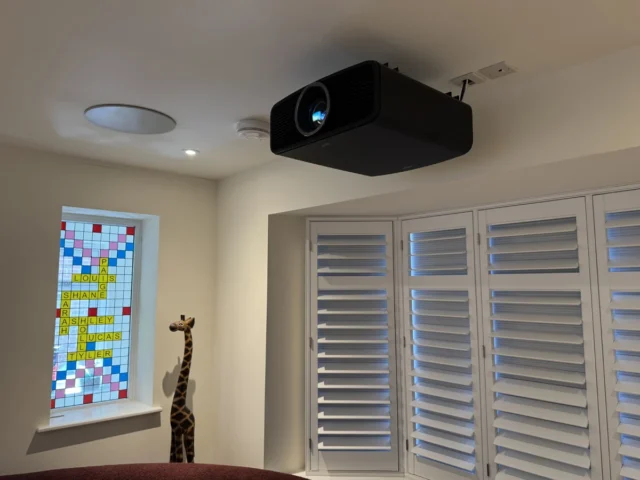 Projector all ready for movies and sports