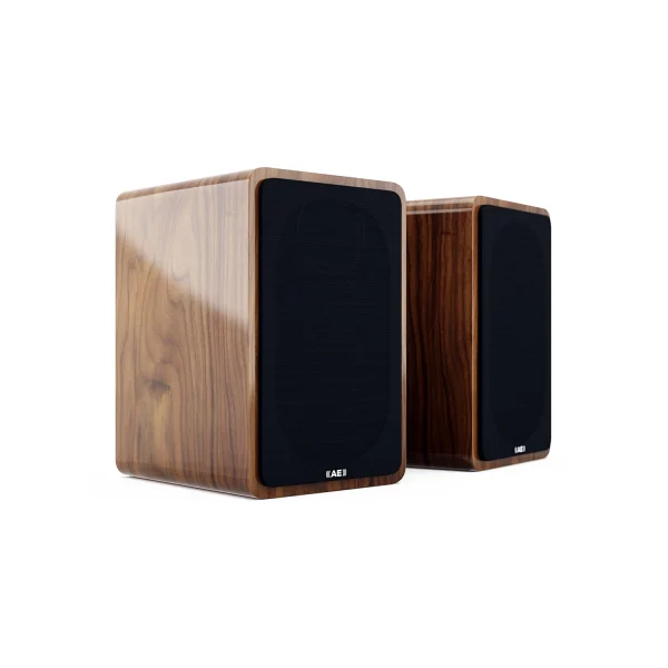 Acoustic Energy AE1 Active in American Walnut with Grille