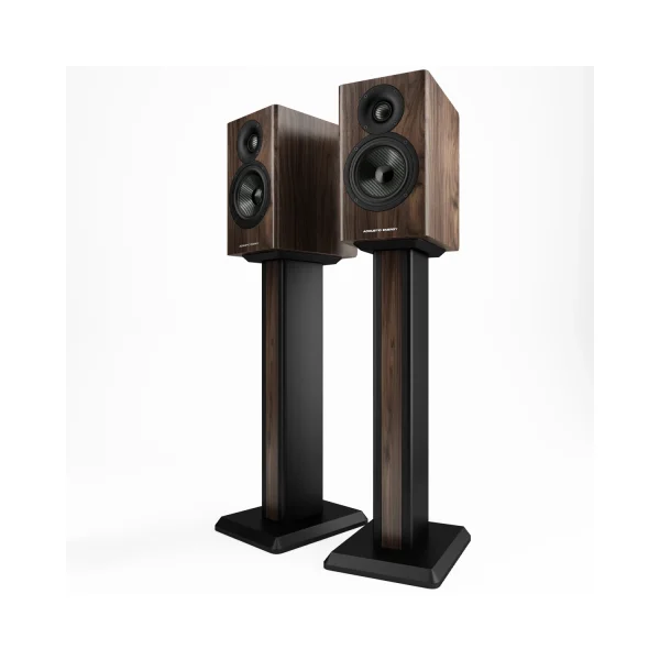 Acoustic Energy AE500 in American Walnut on matching stands