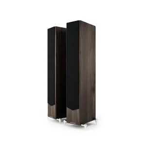 Acoustic Energy AE520 in American Walnut wood veneer with Grille