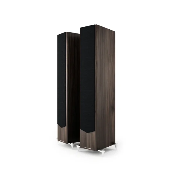 Acoustic Energy AE520 in American Walnut wood veneer with Grille