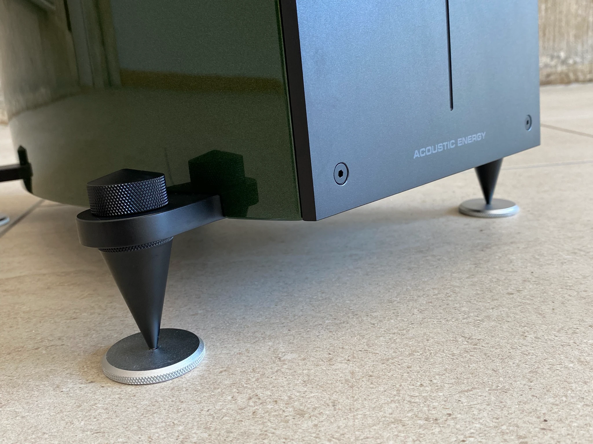 Acoustic Energy Corinium feet design close-up