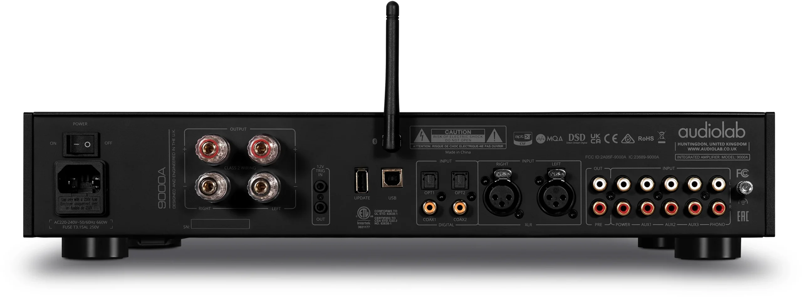 Audiolab A9000 Rear Panel in Black