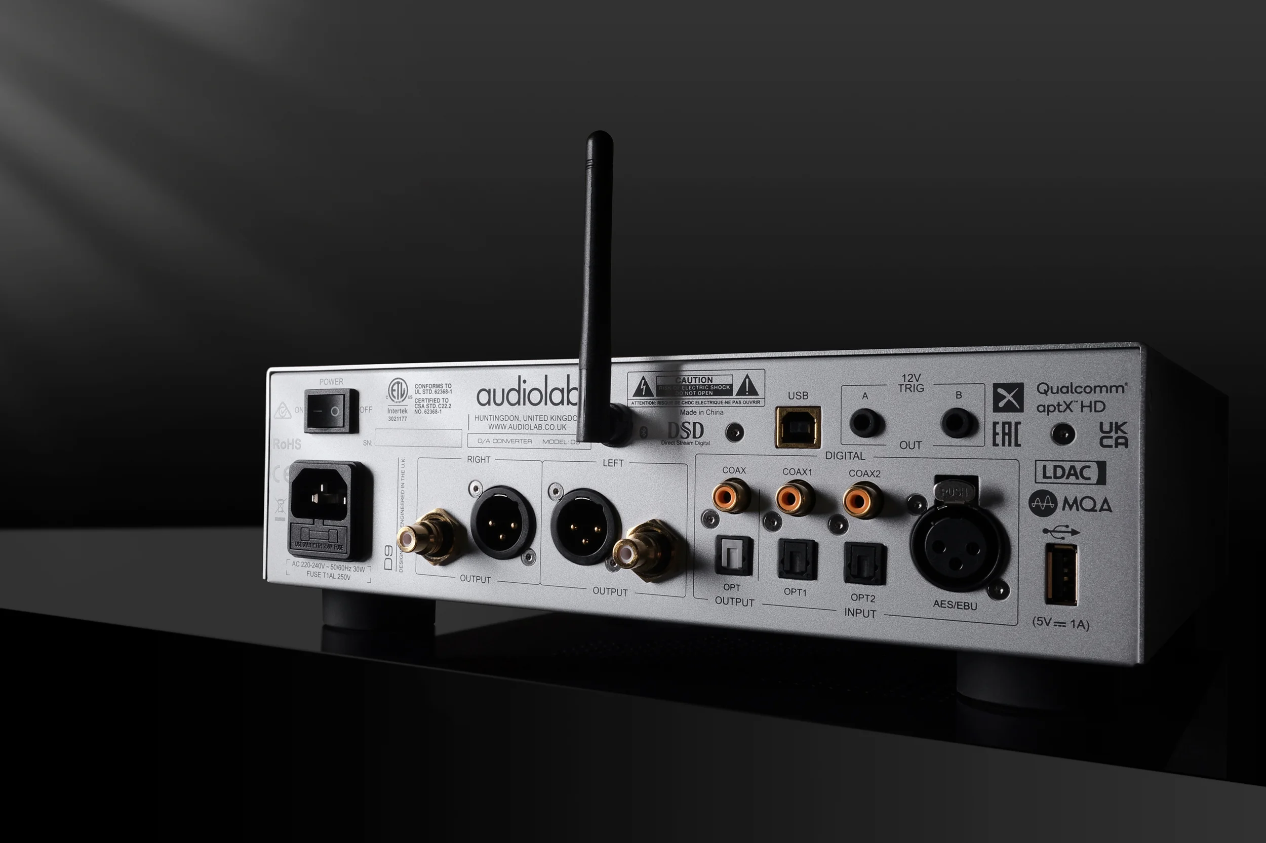 Audiolab D9 DAC Rear Panel Lifestyle Image