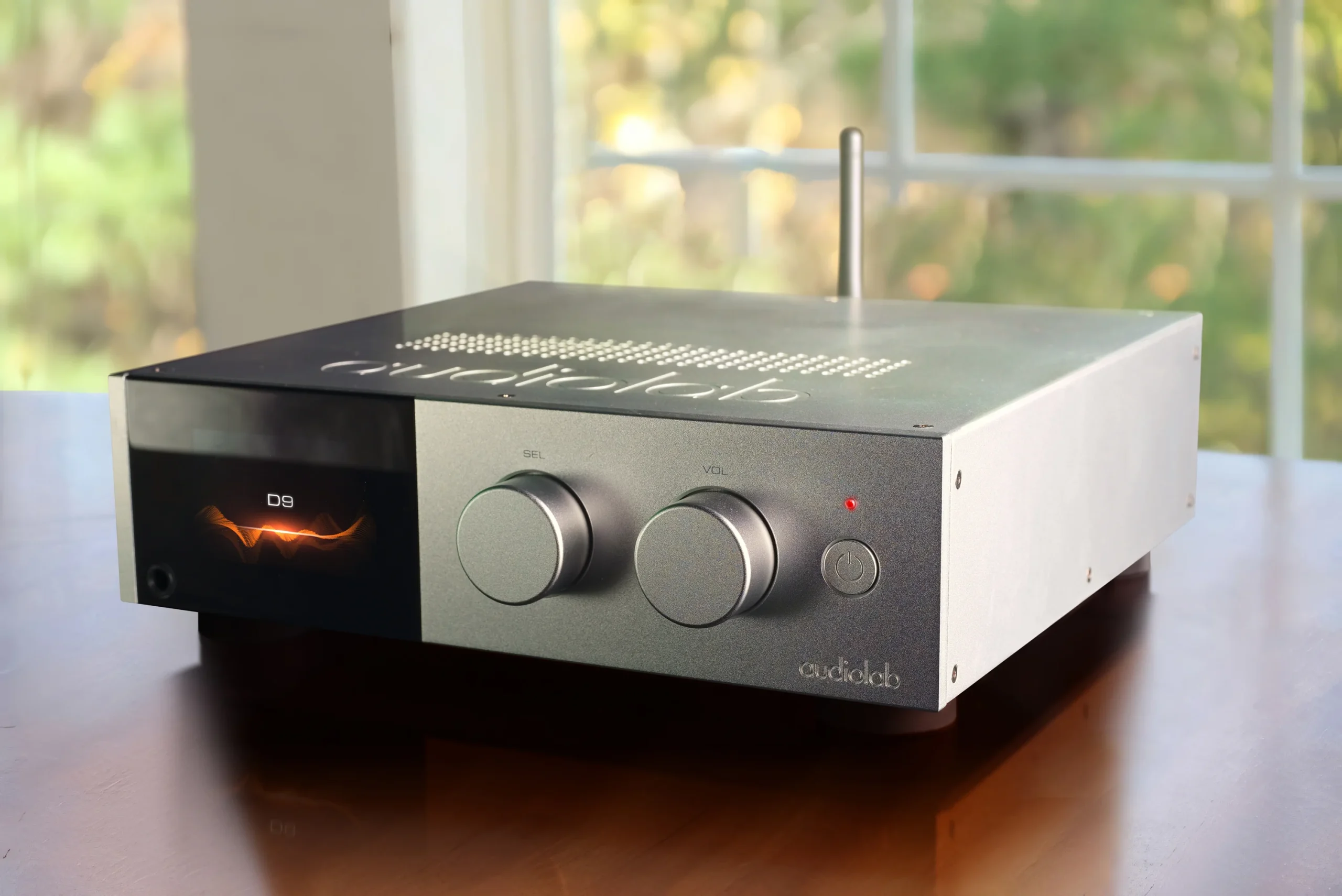 Audiolab D9 DAC Close-Up in Silver