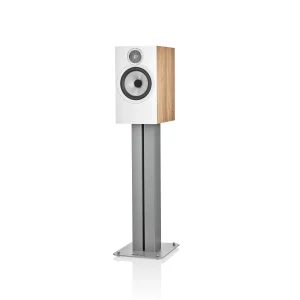 Bowers and Wilkins 606 S3 in Oak on Stand