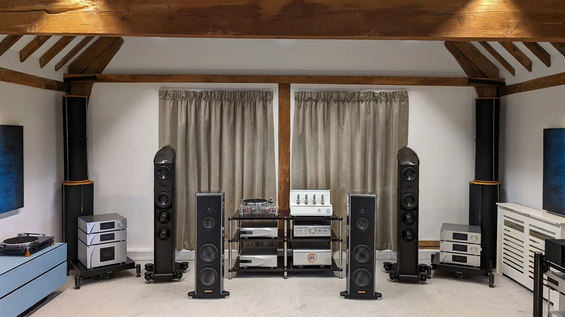High-End Hi-Fi demo room at The Audiobarn. With Magico, dCS and Wilson Benesch Loudspeakers