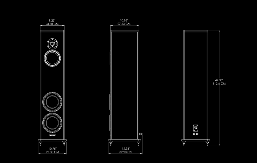 Magico A3 Loudspeakers Dimensions