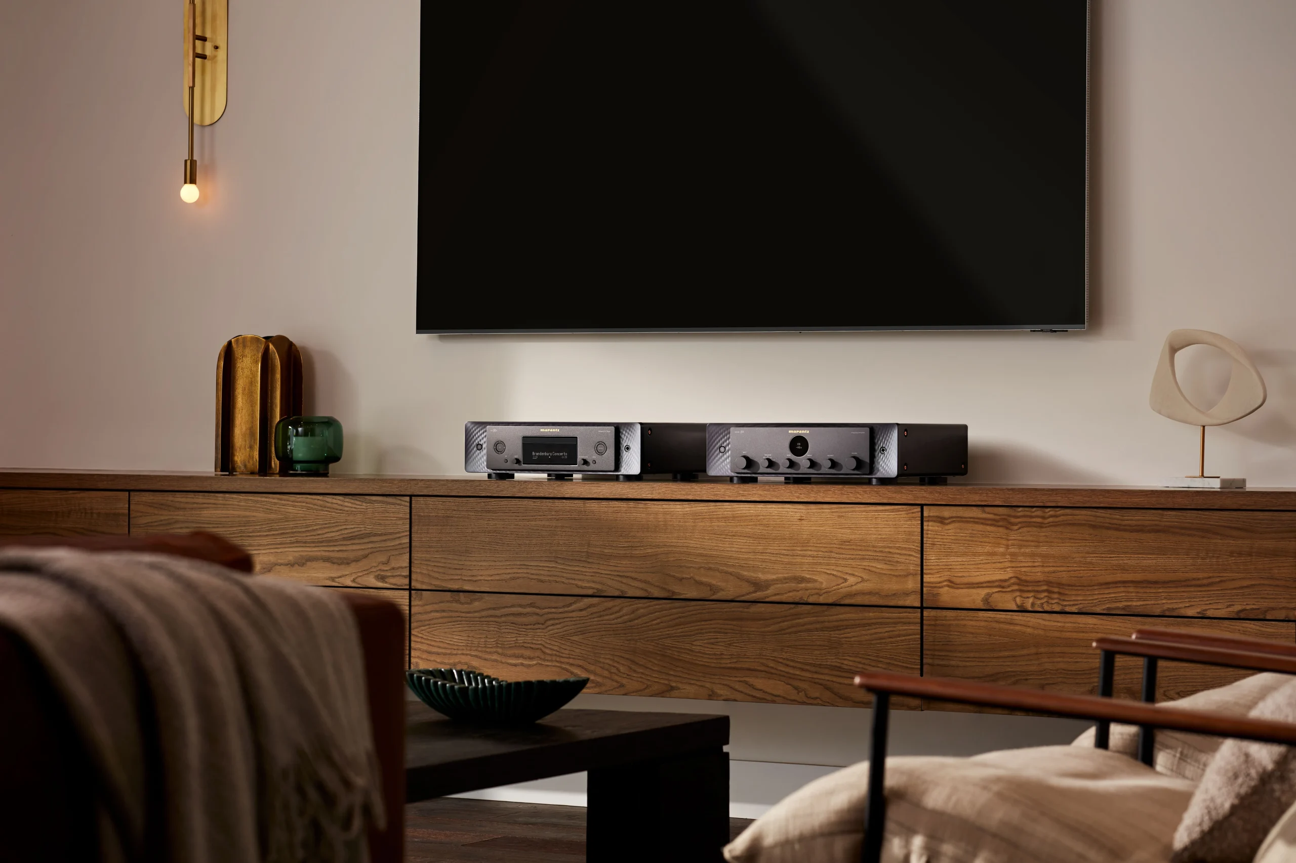 The Marantz CD 50n CD Player paired with Marantz MODEL 50 Integrated Amplifier
