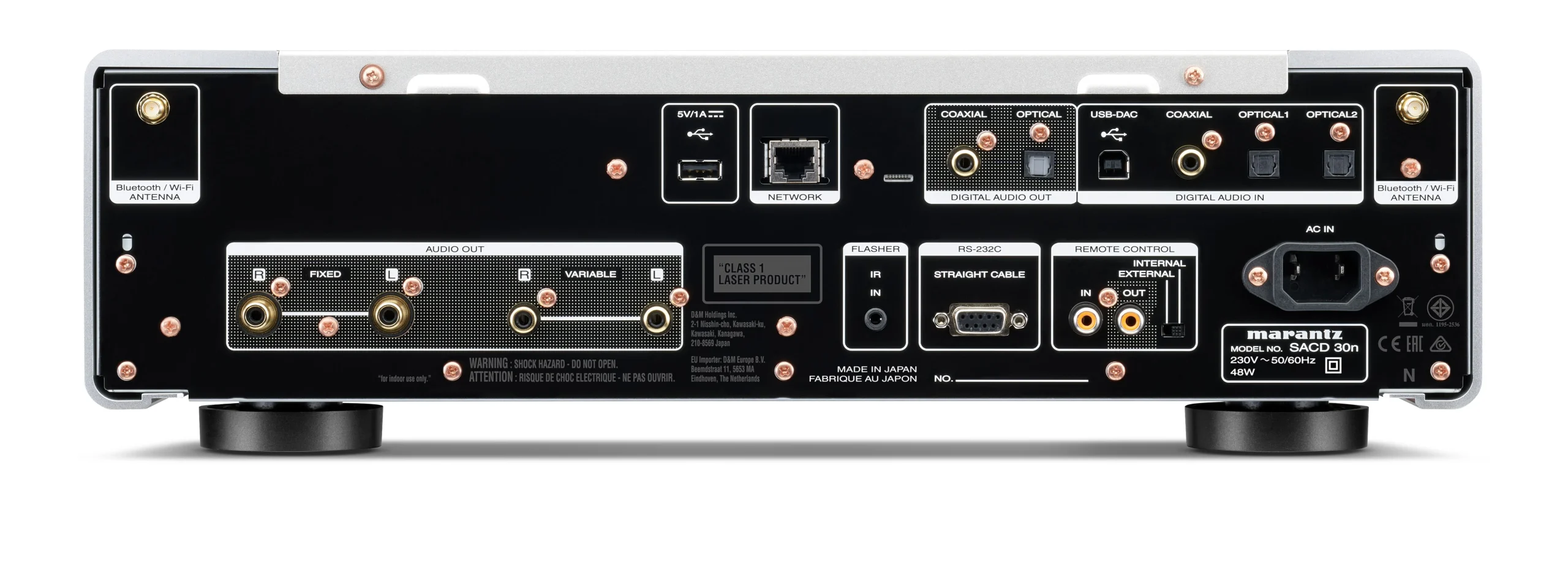Marantz SACD 30n Rear Panel