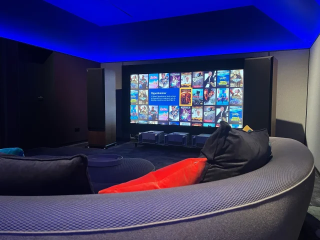 Home Cinema photo from our project at Mole Valley Surrey with Kaleidescape Homepage