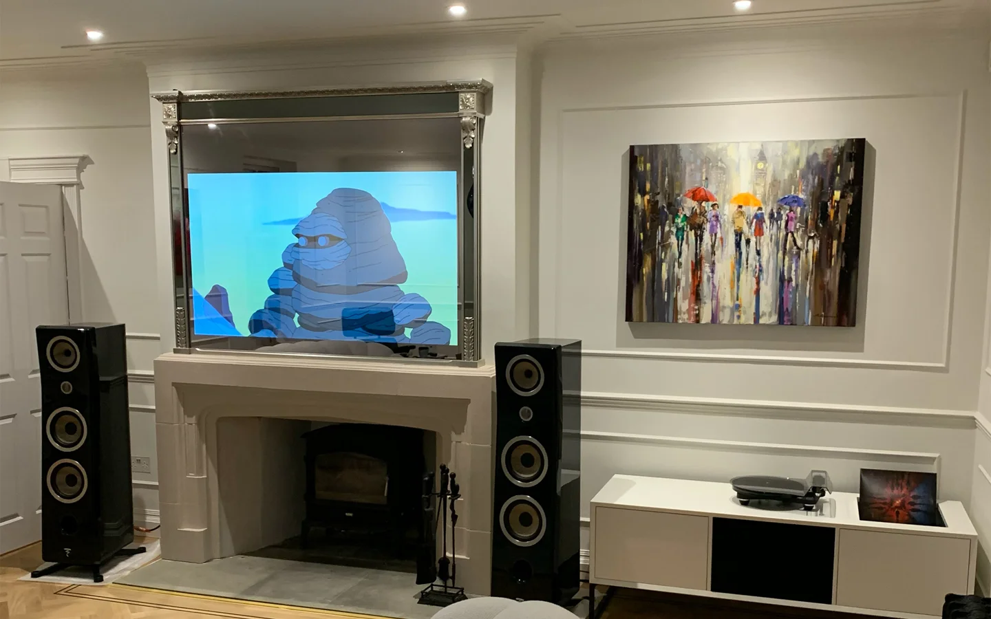 Naim hifi system with TV sound connected to Focal speakers