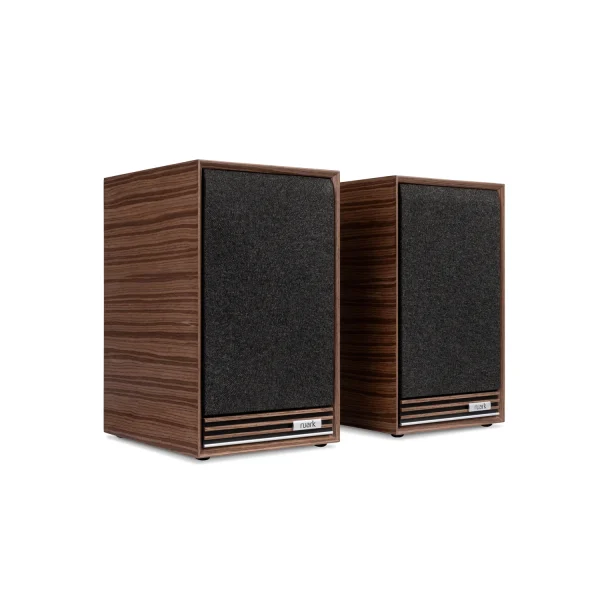 Ruark-Sabre-R-Fused-Walnut-veneer-cabinet-with-Walnut-slat-trim Grille