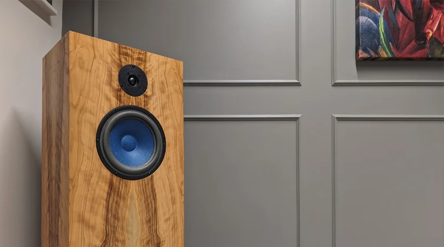 Audio note AN-E speaker on demonstration at the audiobarn in essex uk