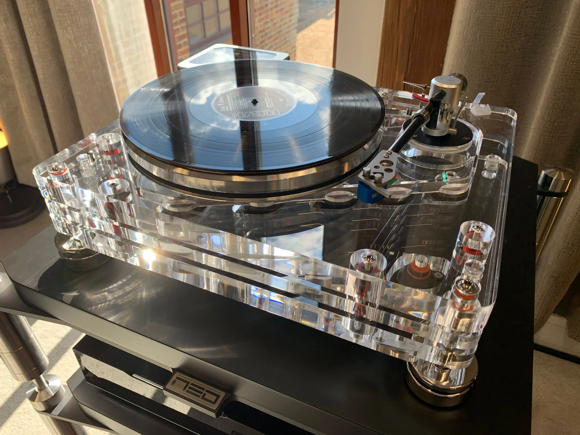 The Vertere SG-1 turntable on demonstration in our demo room